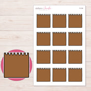 F-2194 planner sticker sheet with enlarged sticker detail