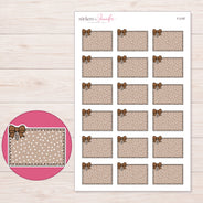 F-2197 planner sticker sheet with enlarged sticker detail