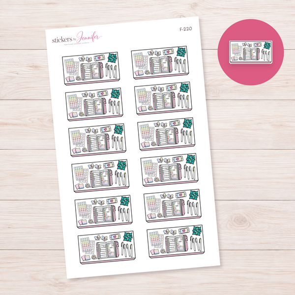 Pale Pink Planner Supplies Planner Stickers | F-220