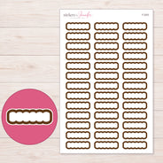 F-2203 planner sticker sheet with enlarged sticker detail