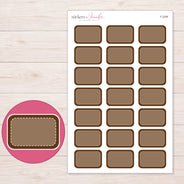F-2206 planner sticker sheet with enlarged sticker detail