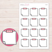 F-2216 planner sticker sheet with enlarged sticker detail