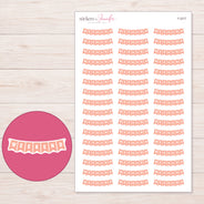 F-2217 planner sticker sheet with enlarged sticker detail