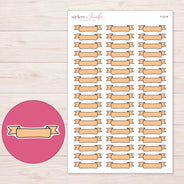 F-2218 planner sticker sheet with enlarged sticker detail