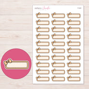 F-2226 planner sticker sheet with enlarged sticker detail