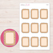 F-2236 planner sticker sheet with enlarged sticker detail