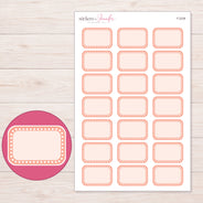 F-2238 planner sticker sheet with enlarged sticker detail