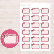 F-2240 planner sticker sheet with enlarged sticker detail