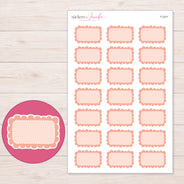 F-2241 planner sticker sheet with enlarged sticker detail
