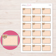 F-2246 planner sticker sheet with enlarged sticker detail