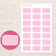 F-2251 planner sticker sheet with enlarged sticker detail