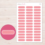 F-2260 planner sticker sheet with enlarged sticker detail