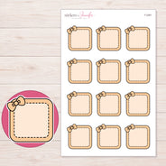F-2261 planner sticker sheet with enlarged sticker detail
