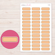 F-2263 planner sticker sheet with enlarged sticker detail