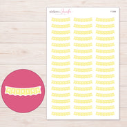 F-2266 planner sticker sheet with enlarged sticker detail