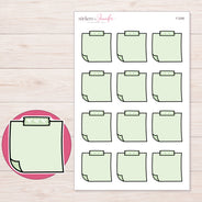 F-2280 planner sticker sheet with enlarged sticker detail