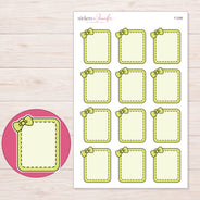 F-2286 planner sticker sheet with enlarged sticker detail