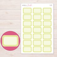 F-2287 planner sticker sheet with enlarged sticker detail
