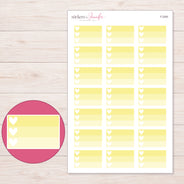 F-2293 planner sticker sheet with enlarged sticker detail