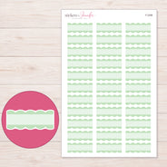 F-2298 planner sticker sheet with enlarged sticker detail