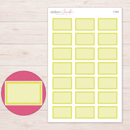 F-2302 planner sticker sheet with enlarged sticker detail