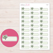 F-2307 planner sticker sheet with enlarged sticker detail