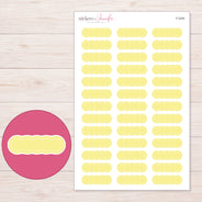 F-2309 planner sticker sheet with enlarged sticker detail