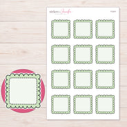 F-2311 planner sticker sheet with enlarged sticker detail