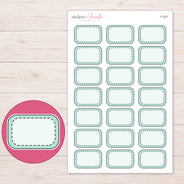 F-2327 planner sticker sheet with enlarged sticker detail
