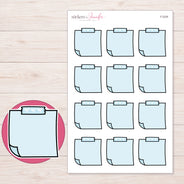 F-2329 planner sticker sheet with enlarged sticker detail