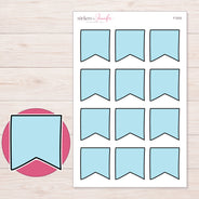 F-2333 planner sticker sheet with enlarged sticker detail