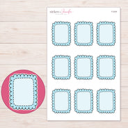 F-2334 planner sticker sheet with enlarged sticker detail