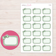 F-2338 planner sticker sheet with enlarged sticker detail
