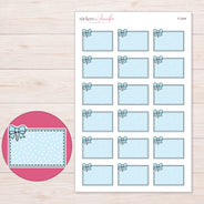 F-2344 planner sticker sheet with enlarged sticker detail