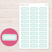 F-2346 planner sticker sheet with enlarged sticker detail