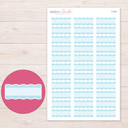 F-2347 planner sticker sheet with enlarged sticker detail