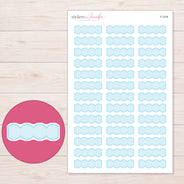 F-2348 planner sticker sheet with enlarged sticker detail
