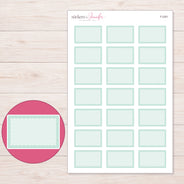 F-2351 planner sticker sheet with enlarged sticker detail