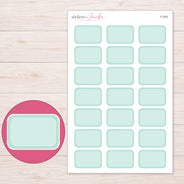 F-2353 planner sticker sheet with enlarged sticker detail