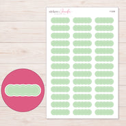 F-2358 planner sticker sheet with enlarged sticker detail
