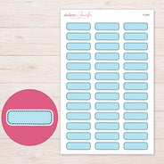 F-2361 planner sticker sheet with enlarged sticker detail