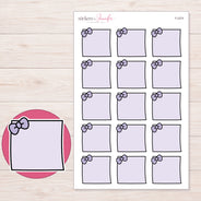F-2374 planner sticker sheet with enlarged sticker detail
