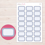 F-2376 planner sticker sheet with enlarged sticker detail