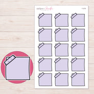 F-2379 planner sticker sheet with enlarged sticker detail