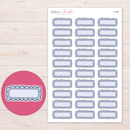 F-2380 planner sticker sheet with enlarged sticker detail