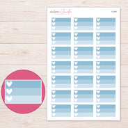 F-2391 planner sticker sheet with enlarged sticker detail