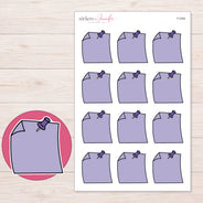 F-2392 planner sticker sheet with enlarged sticker detail