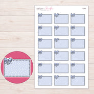 F-2393 planner sticker sheet with enlarged sticker detail
