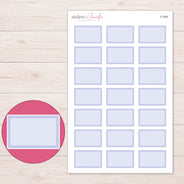 F-2400 planner sticker sheet with enlarged sticker detail