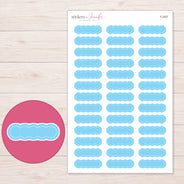 F-2407 planner sticker sheet with enlarged sticker detail